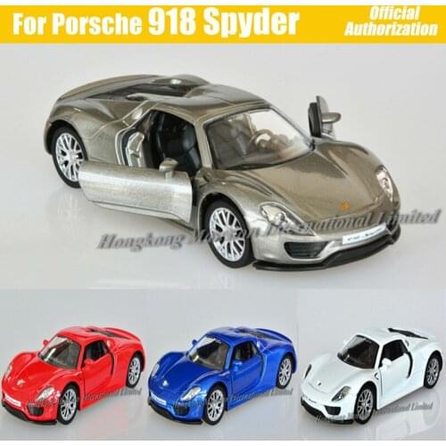 1:36 Scale Diecast Alloy Metal Luxury Racing Car Model For ThePorsche 918 Spyder Collection Model Pull Back Toys Car