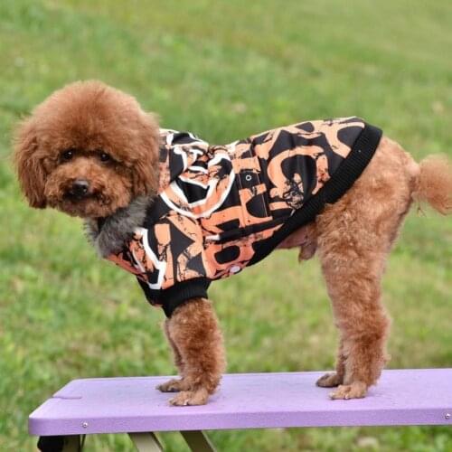 Fashion Pet Dogs Warm Jacket Coat Dog Autumn Winter Costume Comfort Cotton Puppy Hoodie Clothes Pets Clothing Outfits