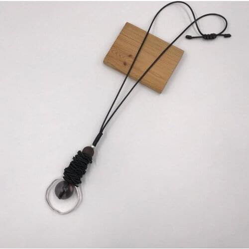 Kara&Kale Boho Fashion Jewelry Sweater Chain Long Necklace Pendants Charms Alloy Elastic&Resin Beads Necklace Women Accessories