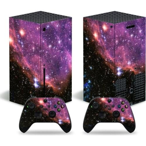 Star Sky Pattern For Xbox Series X Skin Sticker For Xbox Series X Console and 2 Controllers Gamepad Vinyl Skin Sticker Decal