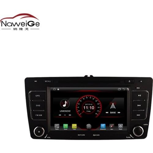 NaweiGe 7Inch Android quad core MTK 9.1 2+16GB Car dvd for SKODA OCTAVIA 2011 Autoradio GPS Navigation Car Multimedia players