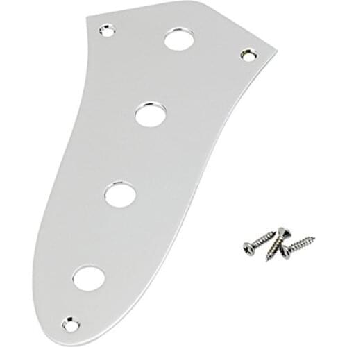 New Jazz Bass Control Plate - 4-Hole - Metal