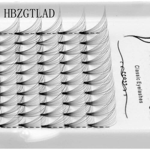 New 10D Russian Volume Eyelashes Extension Short Stem Pre made Fans C D curl Mink Lash Hot Selling Eyelash Individual Extensions