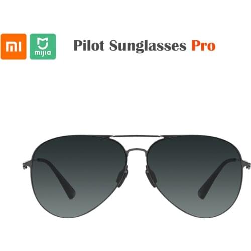 Original Xiaomi Mijia Pilot Sunglasses Pro Ninon Polarized Lens 19g for Drive Outdoor Travel Man Woman Anti-UV Anti-glare