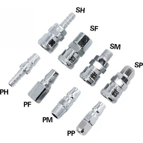 Pneumatic connector C type quick connector hose quick connector PP20 SP20 PF20 SF20 PH20 SH20 PM20 SM20 air compressor connector