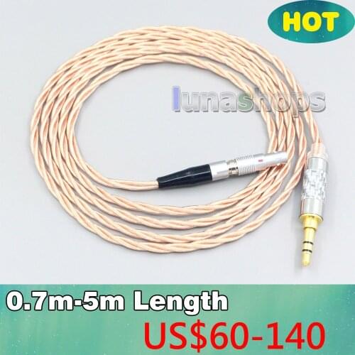 Silver Plated OCC Shielding Coaxial Earphone Cable For AKG K812 K872 Reference Headphone Headset LN007152