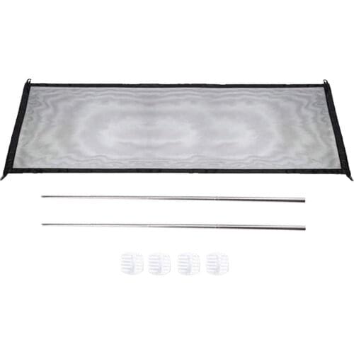 Walk Through Pet Gate with Small Pet Door Includes Extension Kit Pressure Mount Kit and Wall Mount Dogs Mesh Gate Fence