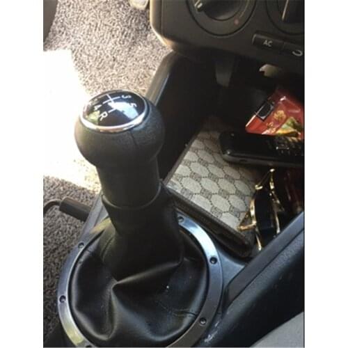 Car Gear Shift Knob Stick Pen Handball Lever Gaiter Boot Case For Volkswagen VW Gol Pointer Saveiro Parati 2004 2005 2006 2007