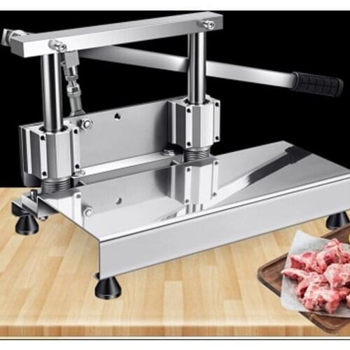 Manual Meat Slicer Stainless Steel Meat Cutter Slicer Pork Ribs Chicken Feet Beef Mutton Cutting Machine Manual Food Processor