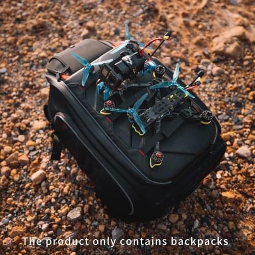 IFlight Drone Backpack 33 Liter Volume Resizable Compartments Ntegrated RGB Light Strips for FPV Drone Goggles 530X340X260mm