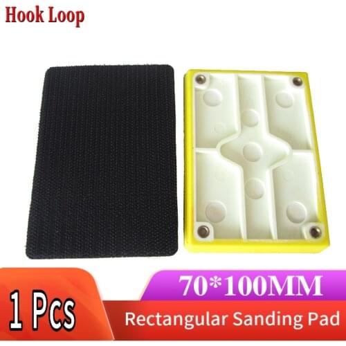 Rectangular Sanding Pad 70*100mm Hook and Loop Sander Backing Pad Abrasive tools Grinder Accessories For Sanding Polishing