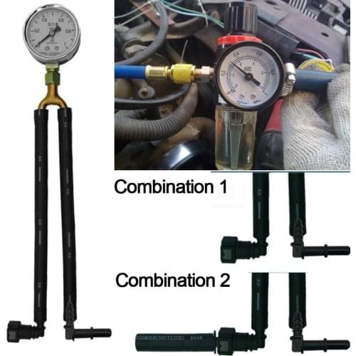 General Automobile Gasoline Pressure Gauge Test Meter Test Gasoline Pressure Tool Quick-Connect Oil Pressure Gauge Car Accessory