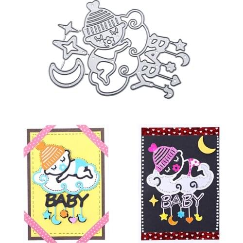YaMinSanNiO Baby Sleep Dies Moon Metal Cutting Dies New 2019 Card Making Craft Dies Scrapbooking Embossing Stencil Die Cut Decor