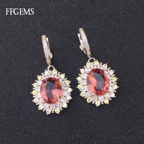 FFGems Zultanite Earrings Real 925 Silver Sterling Diaspore Stone Color Change Gold Plated Fine Jewelry For Women Party Gift