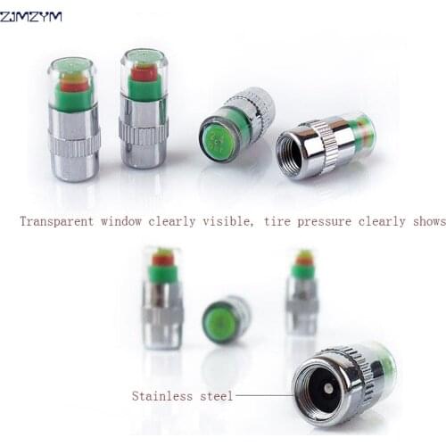 10PC/set car Tire pressure gauge monitor valve stem caps sensor indicator eye alert diagnostic 3 color for motorcycle,car,bike