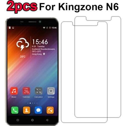 2PCS Tempered Glass For kingzone N6 Screen Protector Scratch proof Ultra-thin Film For kingzone N6 Glass Protector Mobile Phone