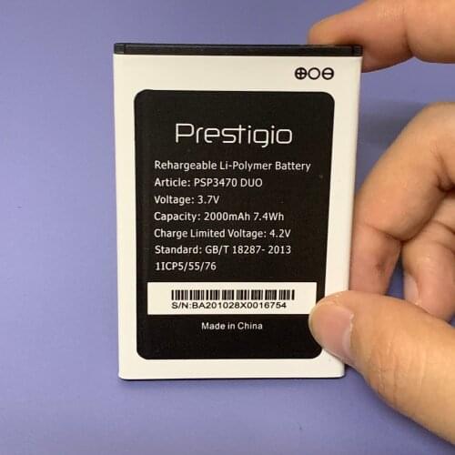 2000mAh PSP3470 Battery For Prestigio Muze J3 PSP3470 DUO phone battery