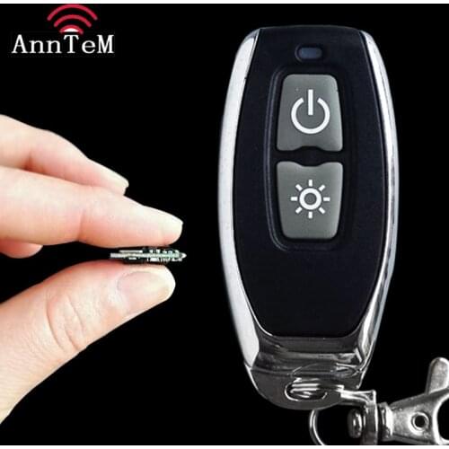 ANNTEM Wireless dc3.7V5V9V6v12v connect USB power plug small original remote control switch lithium battery flashlight module