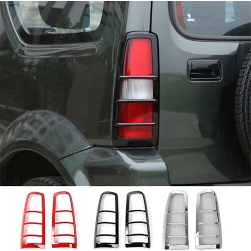 BBQ@FUKA ABS Car Exterior Tail Light Lamp Guards Decoration Cover Stickers For Suzuki Jimny 2007-2015 Car Styling