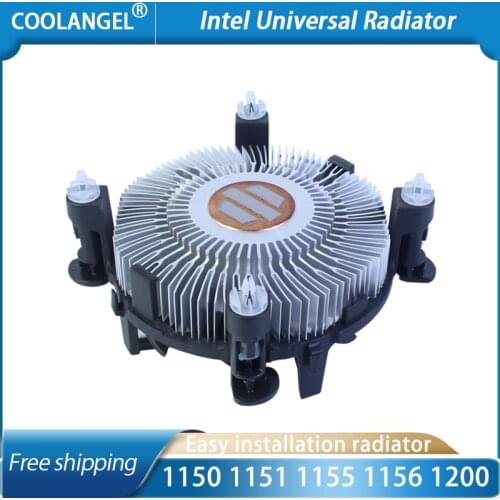 Mute PC CPU Cooler Radiator Heatsink Copper Core / Aluminum 90mm Cooling Fan for LGA 1150 1151 1155 1156 1200Motherboard CPU FAN
