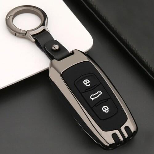 Zinc alloy+Silicone Car Key Case Cover For Geely Atlas Boyue NL3 Emgrand X7 Sport Proton X70 Borui GS GL 2015-2018 Accessories