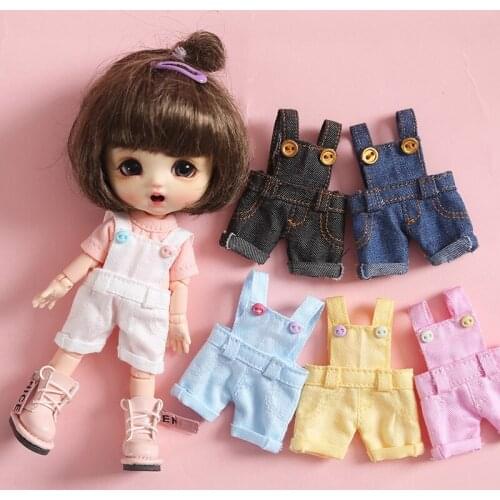 Childrens Handmade toy 1 / 12 ob11 lautesmey BJD / SD accessories GSC candy color bib shorts 1 piece