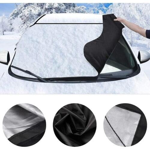 Car Snow Ice Protector Visor Sun Shade Fornt Rear Windshield Cover Block Cover Front Rear Block Window Windshield accessories