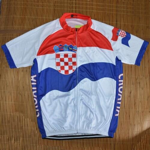 Croatia men cycling jersey national team short sleeve summer cycling tops bike wear bicycle clothing maillot ciclismo