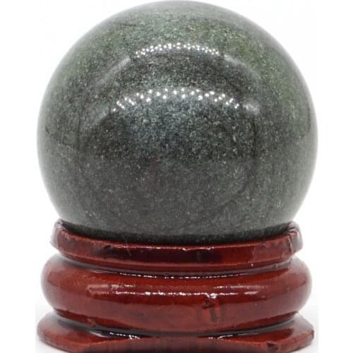 Natural Green Stone 2 Ball Natural Mineral Quartz Sphere Hand Massage Crystal Ball Healing Feng Shui Home Decor Accessory 30mm