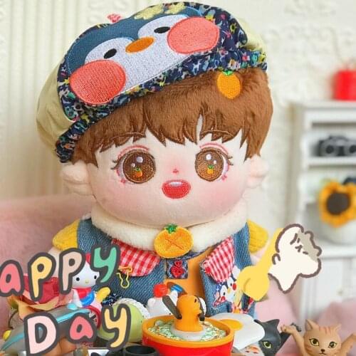 New Style 20cm Handmade Unclothed Cute Short Hair Pure Cotton Soft Doll Humanoid Plush Doll Toy Decoration Birthday Gift