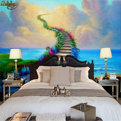 Beibehang papel de parede Large pots wall wallpaper vintage European coffee living room TV sofa backdrop bar 3d stereoscopic