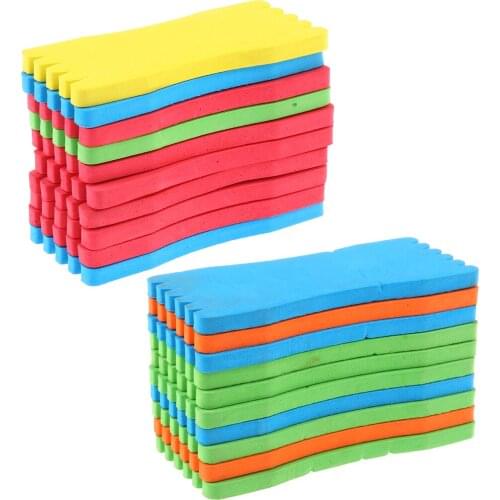 Perfeclan 20pcs Foam Winding Boards Fishing Line Leaders Rigs Storage Board