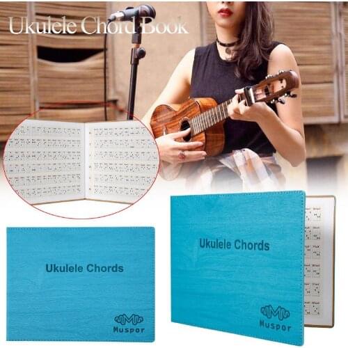 Portable Ukulele Chord Chart Ukulele Book - Over 180 Chords Paperback Notebook Ukulele Accessories Stringed Musical Instrument
