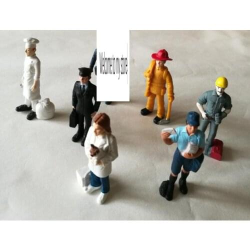 Pvc figure model career human 6pcs/set