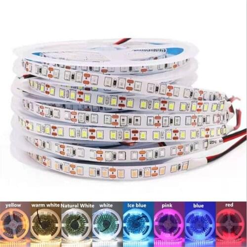 5M Led Strip 2835 5mm 8mm 10mm 120LED/M 240LED/M Nowaterproof Flexible Led Tape 12v Decoration Ribbon Led Light Led strip