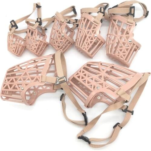 Comfy Soft Silicone Pet Dog Muzzle Breathable Basket Muzzles for Small Medium Large and X-Large Dogs Stop Biting Barking Chewing