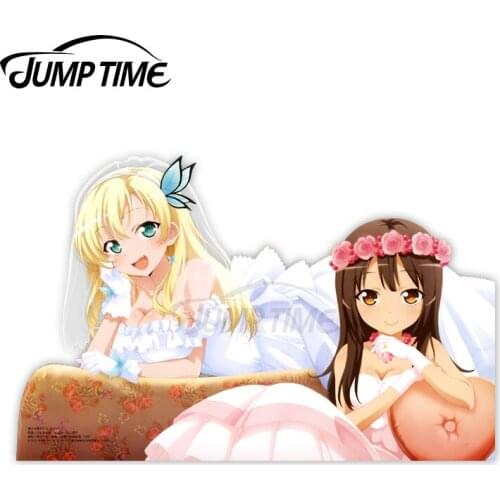 Jump Time Boku wa Tomodachi ga Sukunai Shiguma Rika, Kashiwazaki Sena 8.3 Anime Sexy Girl Vinyl Decal Waifu Car sticker