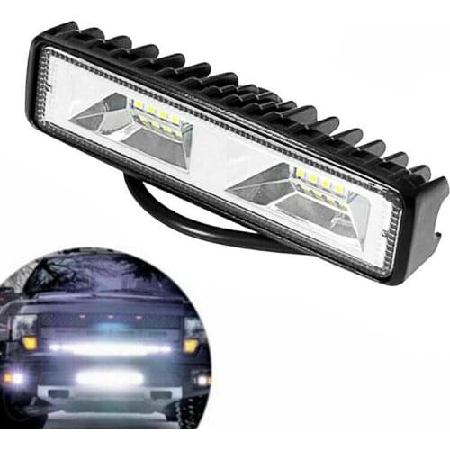 16LED Work Light 18W 12V Work Lights Waterproof IP67 I-shaped off-road Driving Fog Lights new Headlights Car LED Lamp