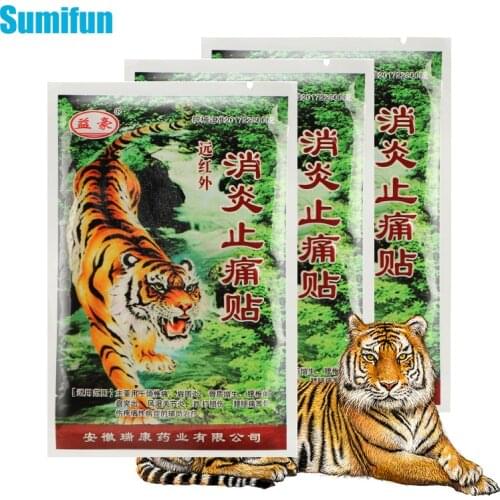 Sumifun 24Pcs Tiger Balm Pain Relief Patch Medicated Plaster Paste Relaxing Body Muscle Tens Stimulator Shoulder Massage C331