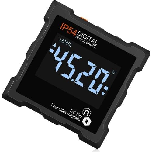 360 Degree Mini Digital Protractor Inclinometer Electronic Level Box four sides strong Magnetic Base angle Measuring gauge