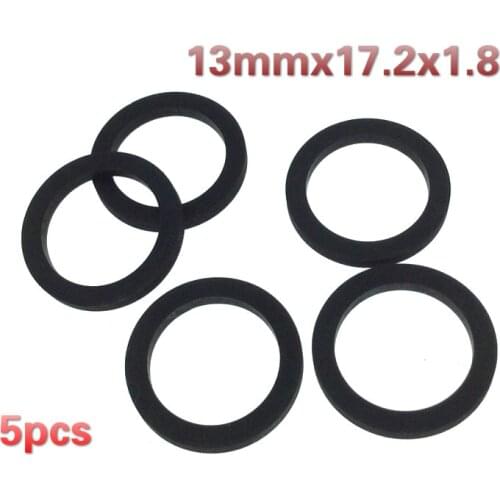 5pcs 13mmx17.2x1.8 car retractor press belt pulley deck audio pressure recorder press cassette deck pinch roller tapemusic