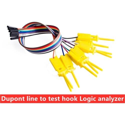 5pcs/lot Dupont line to test hook Logic analyzer test hook