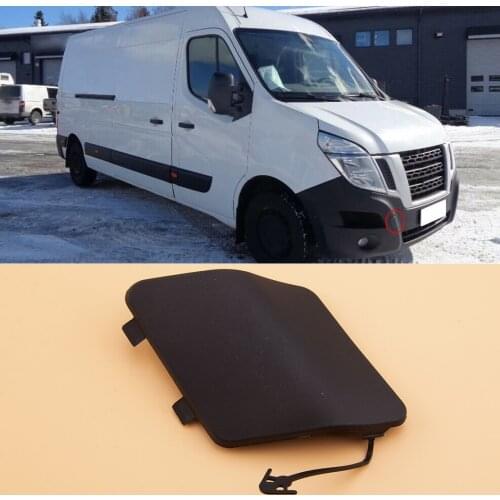 511800537R Right Bumper Tow Eye Hook Cover Cap Flap Fit For Renault Master Nissan NV400 Vauxhall Opel Movano 2010-2018