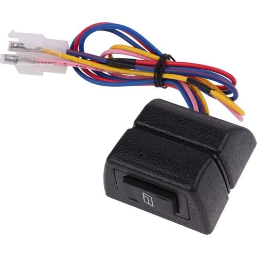 6Pcs/set 12V Universal Car Power Window Switch Regulator Kits with Wiring Harness for 2 Doors