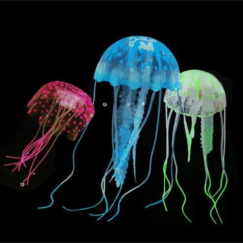 Sunsun Aquarium fish tank decorative landscaping luminous simulation software fluorescent jellyfish floating jellyfish