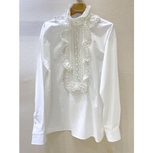 Aswomoye Women's Shirts With Embroidery