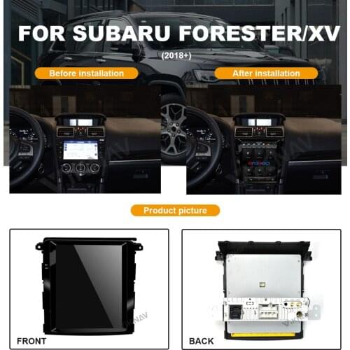 Android system Vertical Screen Car GPS NavigationFor-Subaru Forester XV 2018+ Multimedia DVD Player