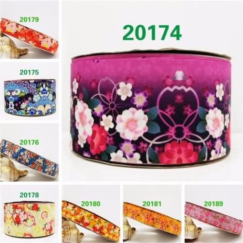 Free shipping 50 yard cartoon printed grosgrain ribbon 20174