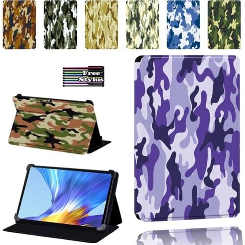 Tablet Cover Case for Huawei MatePad 10.4" 10.8"/ Honor V6 / Enjoy Tablet 2 10.1"/MatePad Pro 10.8" PU Leather Cover Case+Stylus