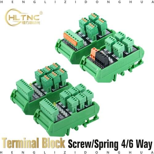 Two-wire Three-wire Plc Input Module 4 6 way Proximity Switch Sensor Terminal Block Photoelectric Conversion Board Npn / Pnp